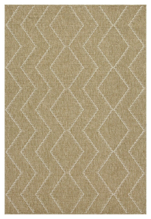 Earth - 7'10" X 10'3" Indoor / Outdoor Area Rug - Jute / White