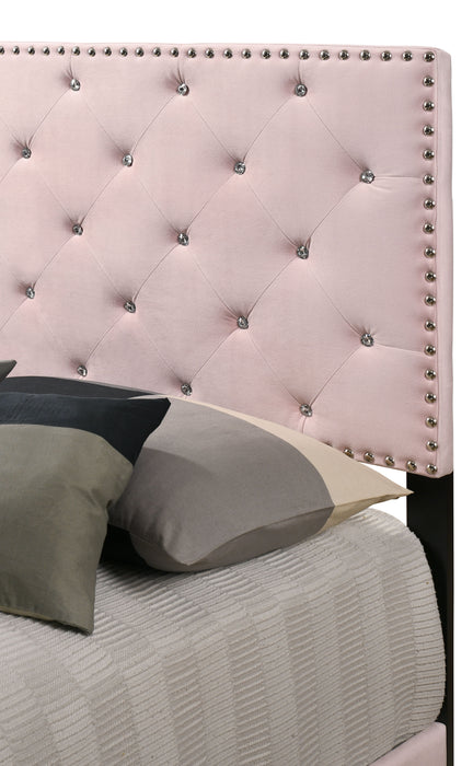 Glory Furniture Suffolk Upholstery Twin Bed, Pink