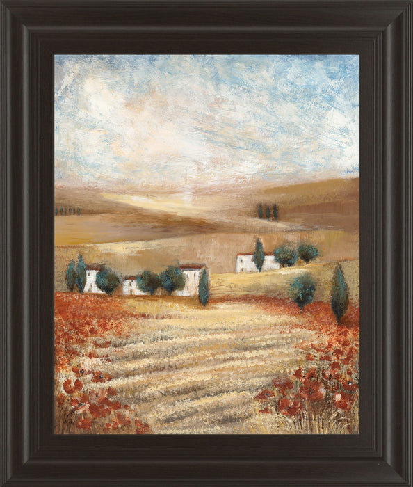 Hilltown Landscape I By Rosie Abrahams - Light Brown