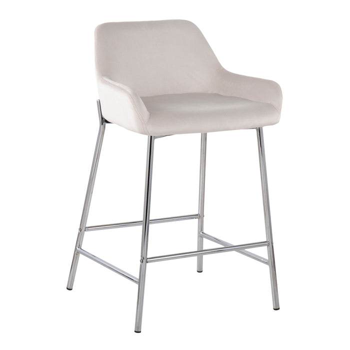 Daniella - Contemporary Fixed Height Counter Stool (Set of 2)