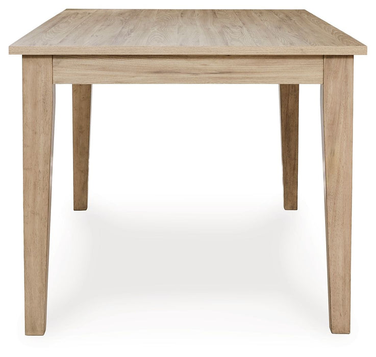 Gleanville - Marrón claro - Mesa de comedor rectangular