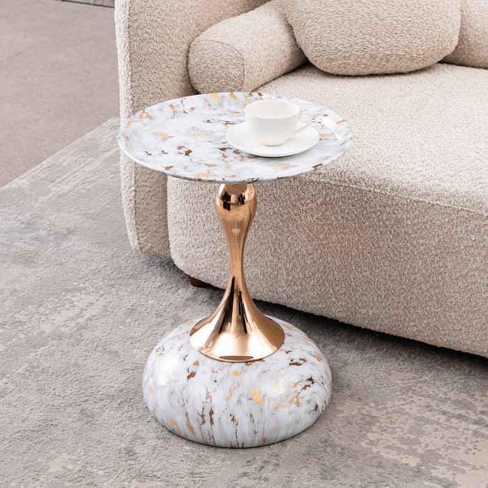 Mermaid Tail End Coffee Table-Round