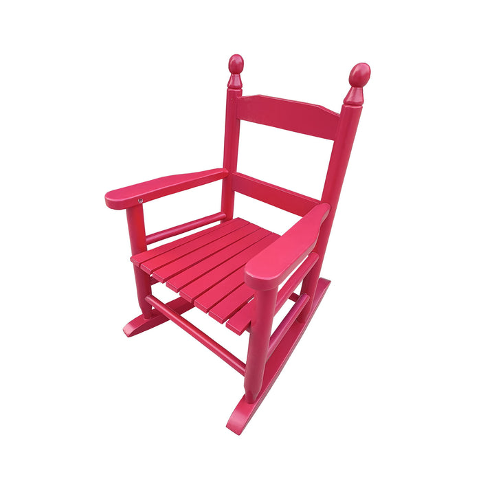 Children'S Rocking Red Chair - Indoor Or Outdoor - Suitable For Kids - Durable