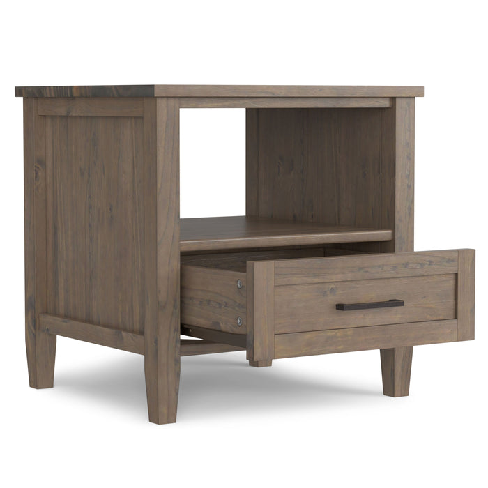 Ela - End Table - Smoky Brown