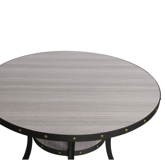 Crispin - Mesa de Jantar Redonda - 48" - Cinza