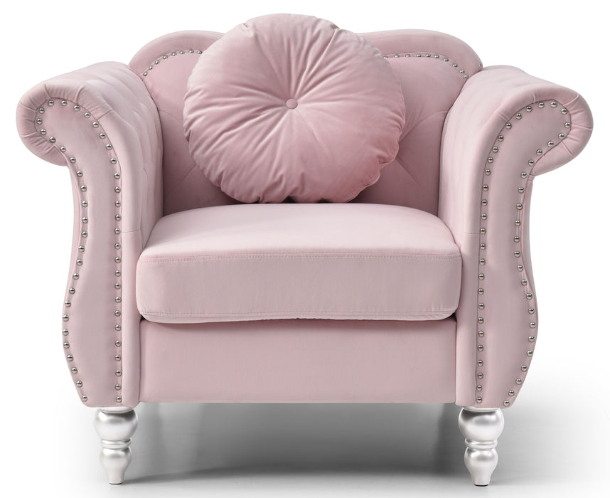 Glory Furniture Hollywood Chair, Pink