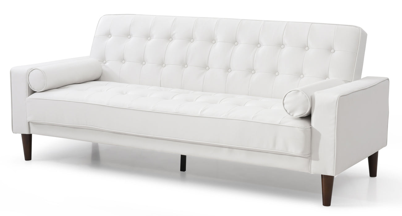 Glory Furniture Andrews Sofa Bed, White