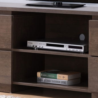 60" TV Stand With 4 Drawers - Walnut Oak