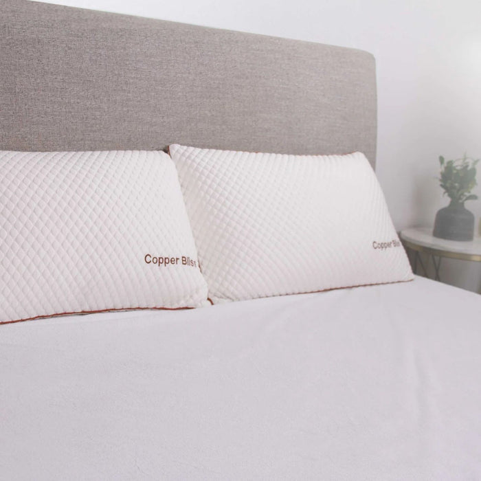 Copper - Bliss Pillow - White