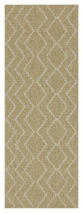 Earth - 7'10" X 10'3" Indoor / Outdoor Area Rug - Jute / White