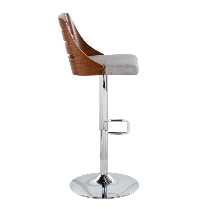 Trevi - Mid Century Modern Adjustable Barstool With Swivel