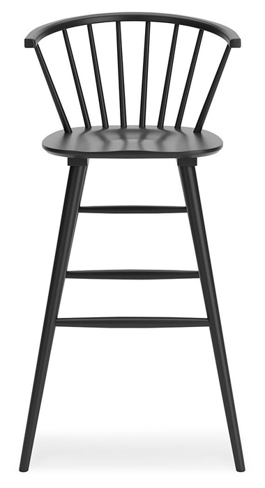 Otaska - Black - Tall Barstool (Set of 2)