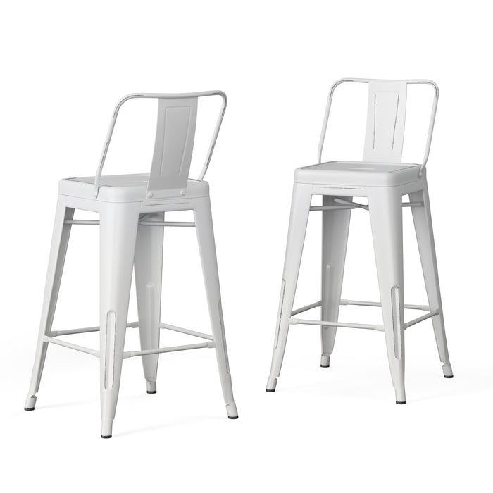 Rayne - 24" Metal Counter Height Stool (Set of 2)