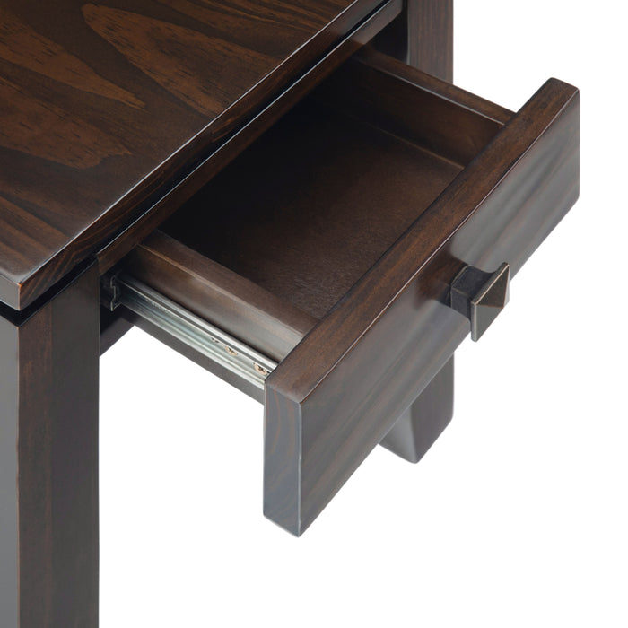 Cosmopolitan - Narrow Side Table - Mahogany Brown