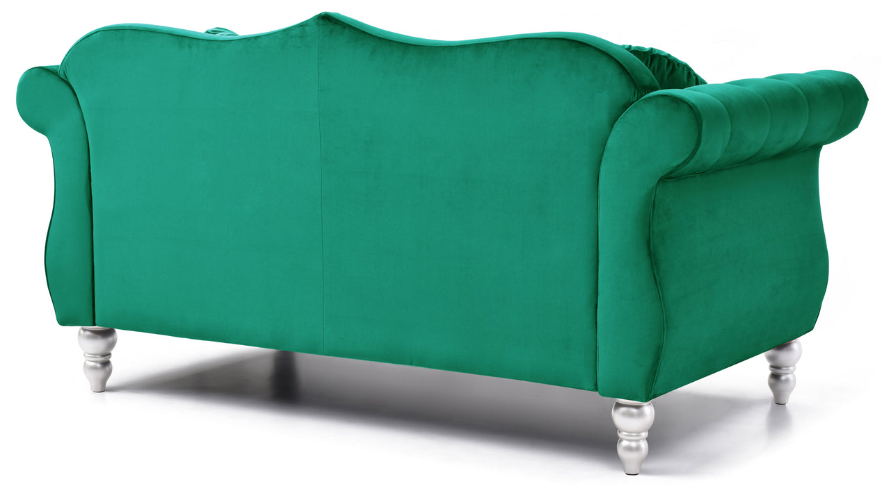 Glory Furniture Hollywood Loveseat, Green