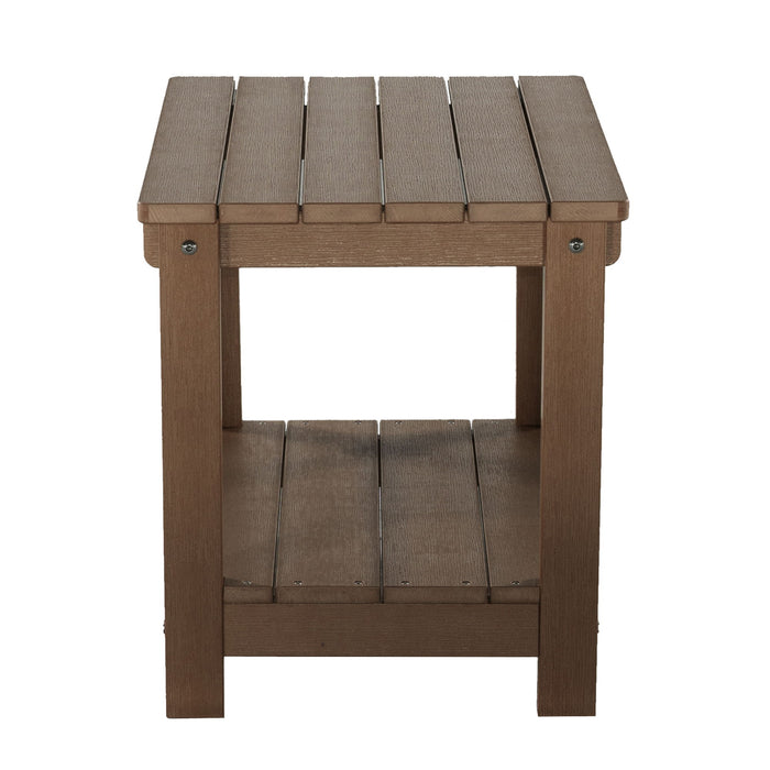 Key West - Weather Resistant Outdoor Indoor Plastic Wood End Table