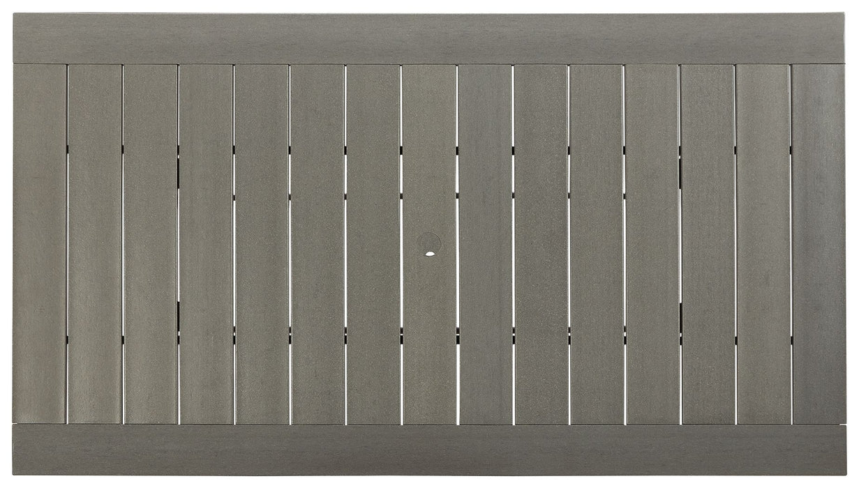 Visola - Gris - Mesa de comedor rectangular con opción Umb