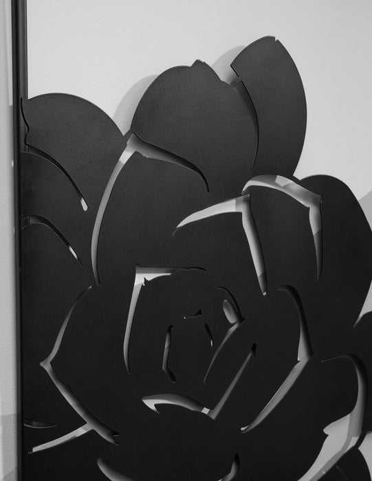 Ellyse - Preto - Decoração de Parede - Design de Flores