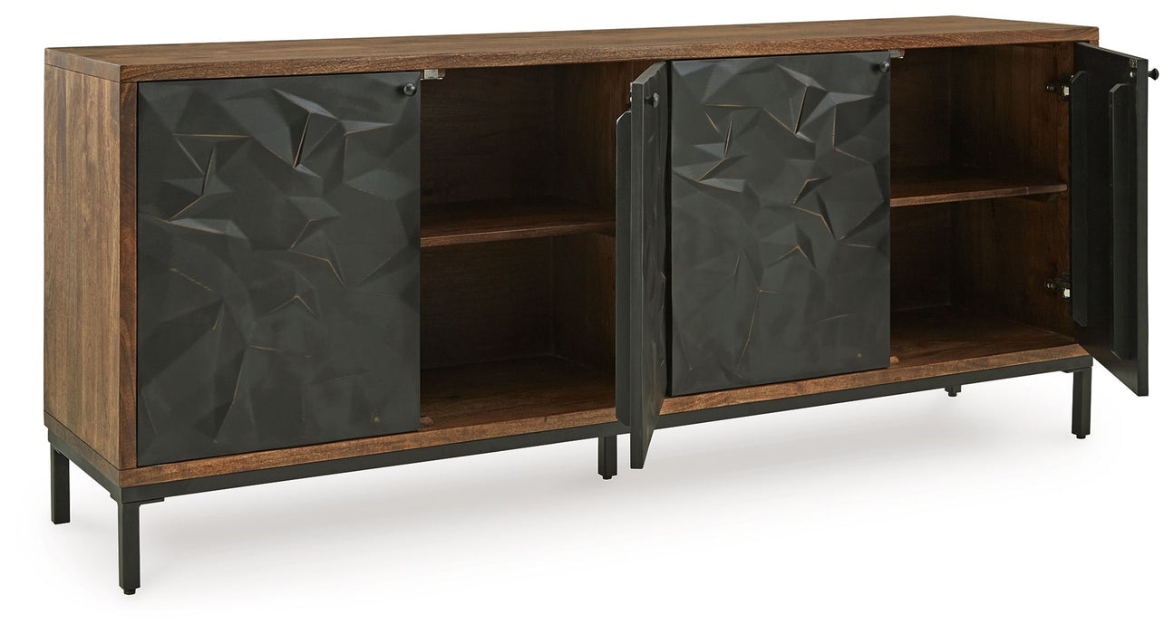 Dorannby - Black / Brown - Accent Cabinet