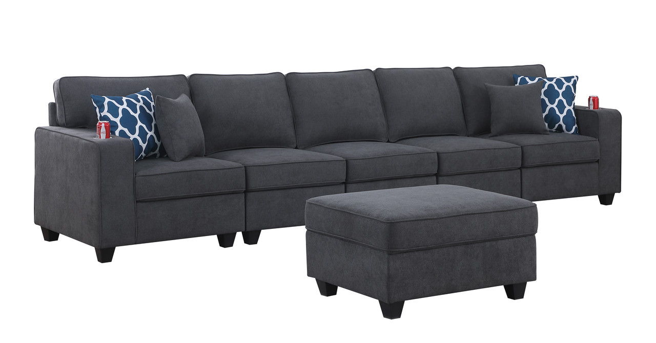 Cooper - Woven 5-Seater Sofa Set