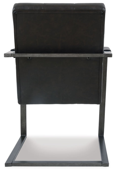 Starmore - Preto - Cadeira de escritório para casa (conjunto de 2)