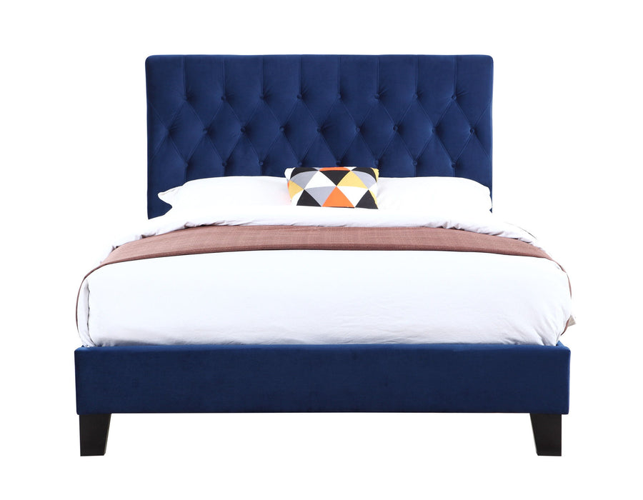 Luma - Queen Upholstered Bed - Blue