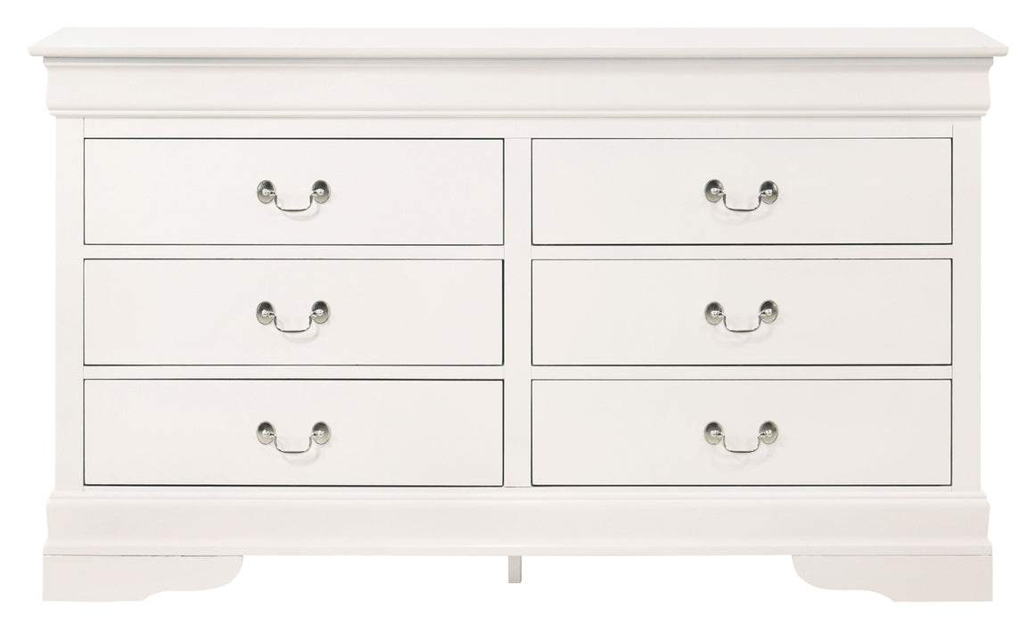 Glory Furniture Louisphillipe Dresser, White