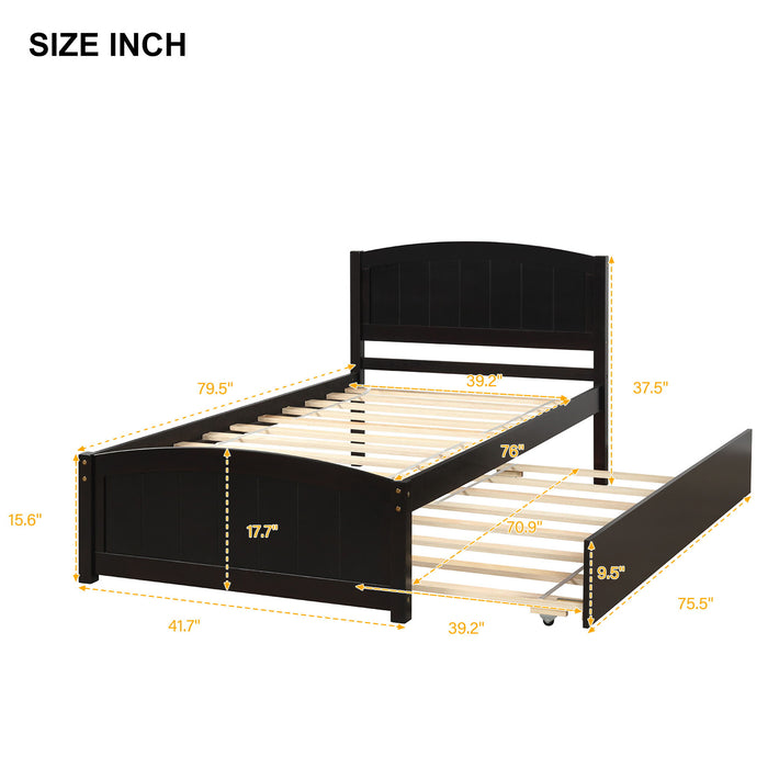 Platform Bed With Trundle