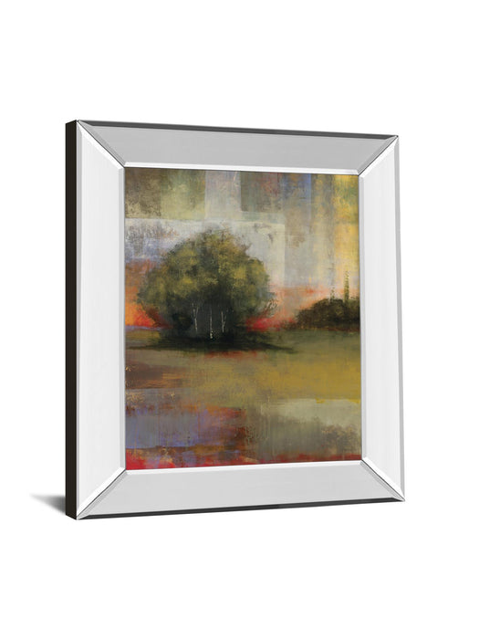 Radiance I By Williams - Mirror Framed Print Wall Art - Green