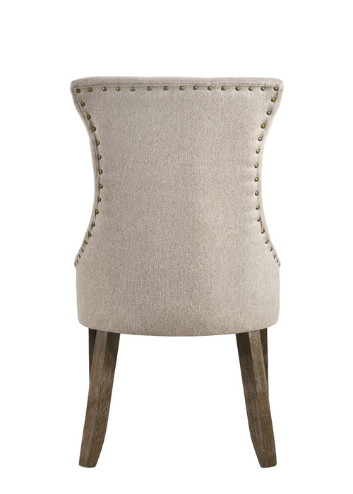 Gabrian - Two Tone Reclaimed Side Chair (Set of 2) - Beige / Gray