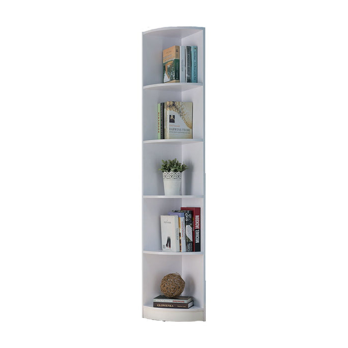 Corner Bookcase Display, Bookshelf Stand With Five Shelves