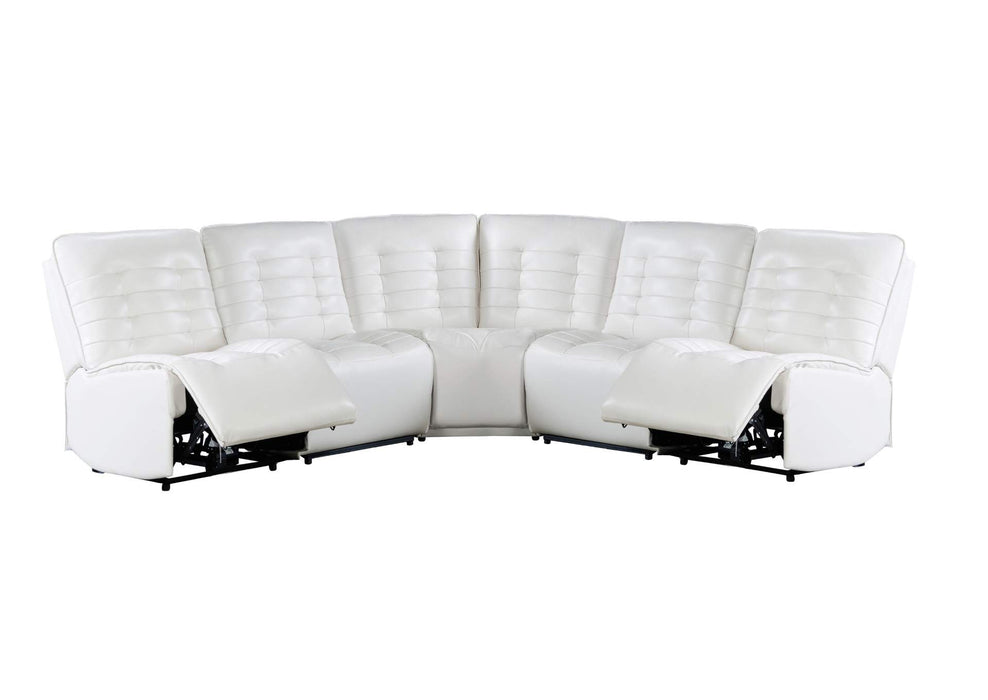 6 Pc Powr Recliner Modern Sectional