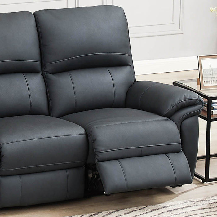 Monica - Power Zero Gravity Reclining Sofa - Gunmetal