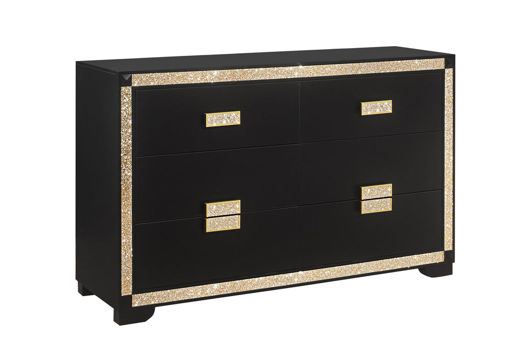 Blake - Dresser - Black / Gold