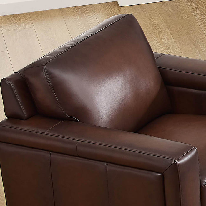 Alice - Leather Chair - Caramel