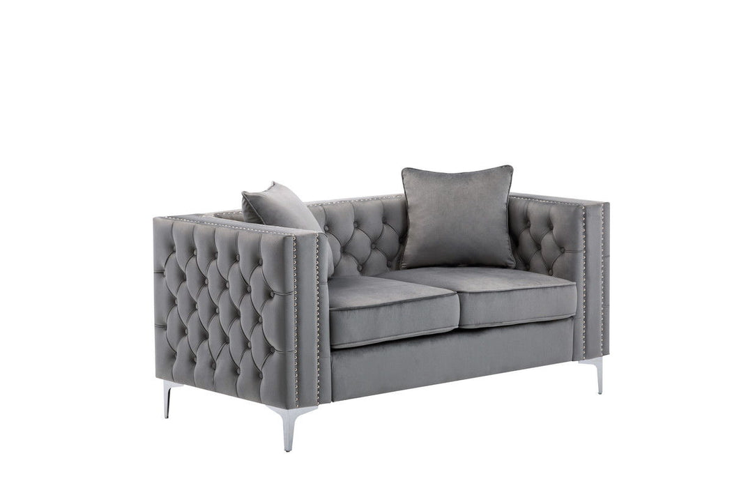 Lorreto - Velvet Fabric Living Room Set