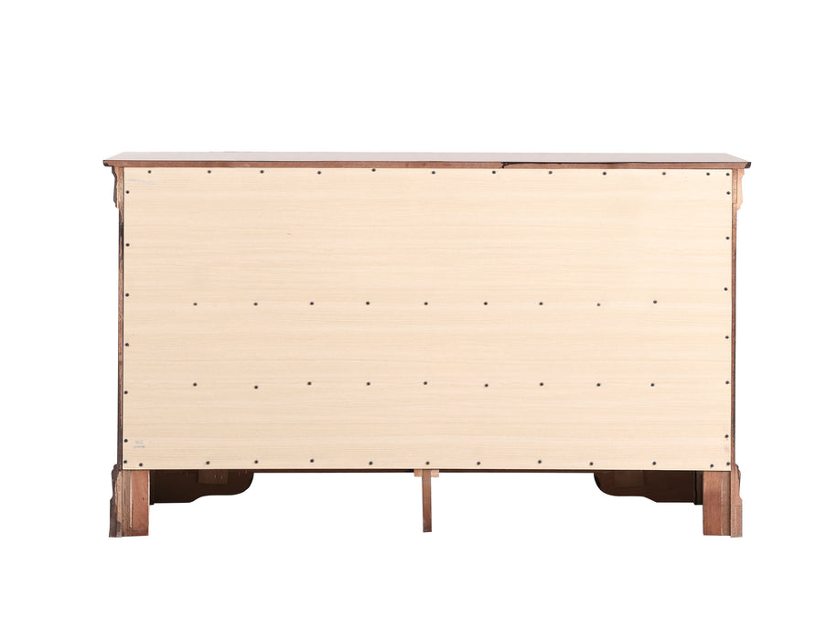 Glory Furniture - Glory Furniture Louisphillipe Dresser, Cherry - Particle Board