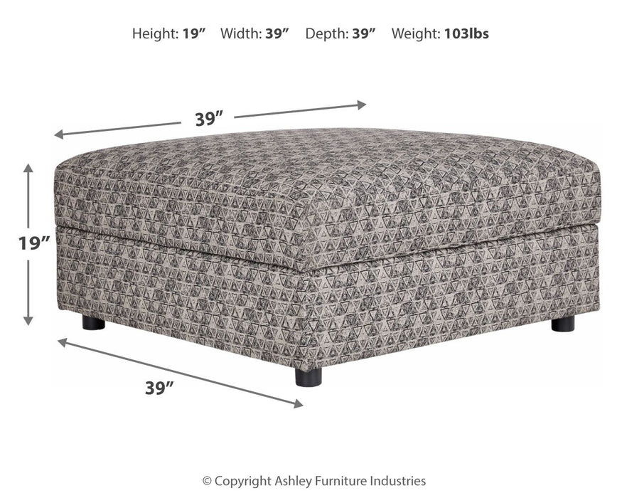 Kellway - Bisque - Otomano com armazenamento