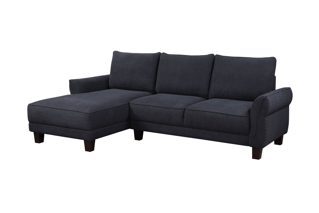 Belle - Sherpa Sectional Sofa With Left-Facing Chaise