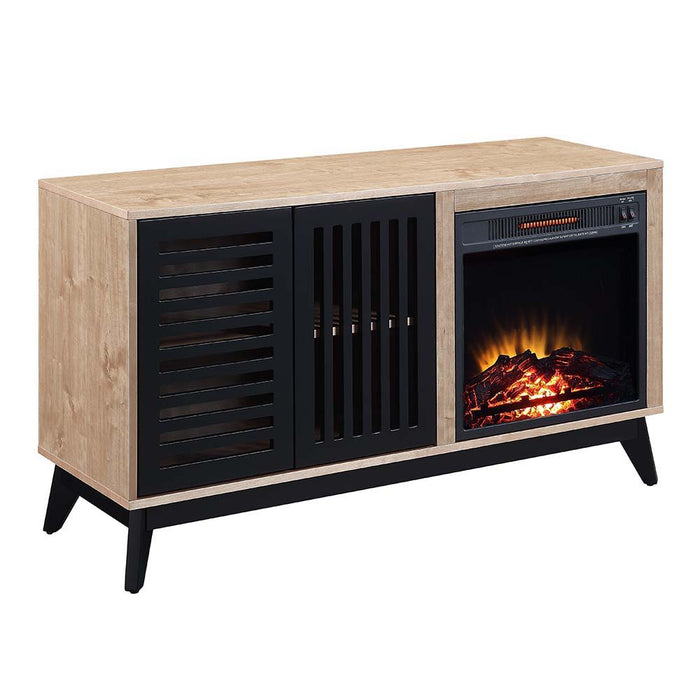 Gamaliel - Fireplace - Oak & Espresso Finish - 26"