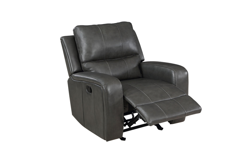 Linton - Sillón reclinable de cuero con Pwr Fr