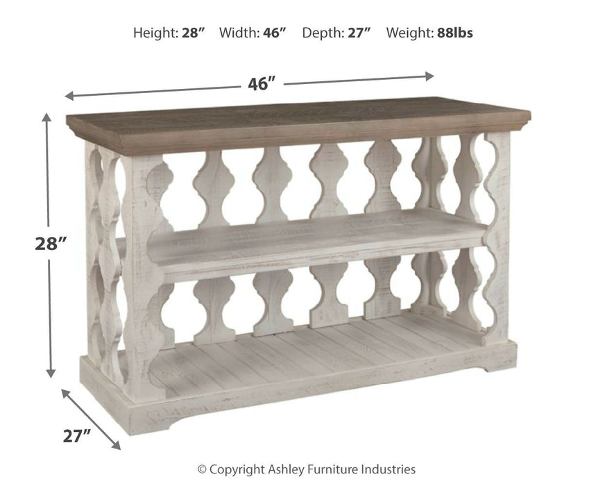 Havalance - Cinza / Branco - Mesa Console para Sofá