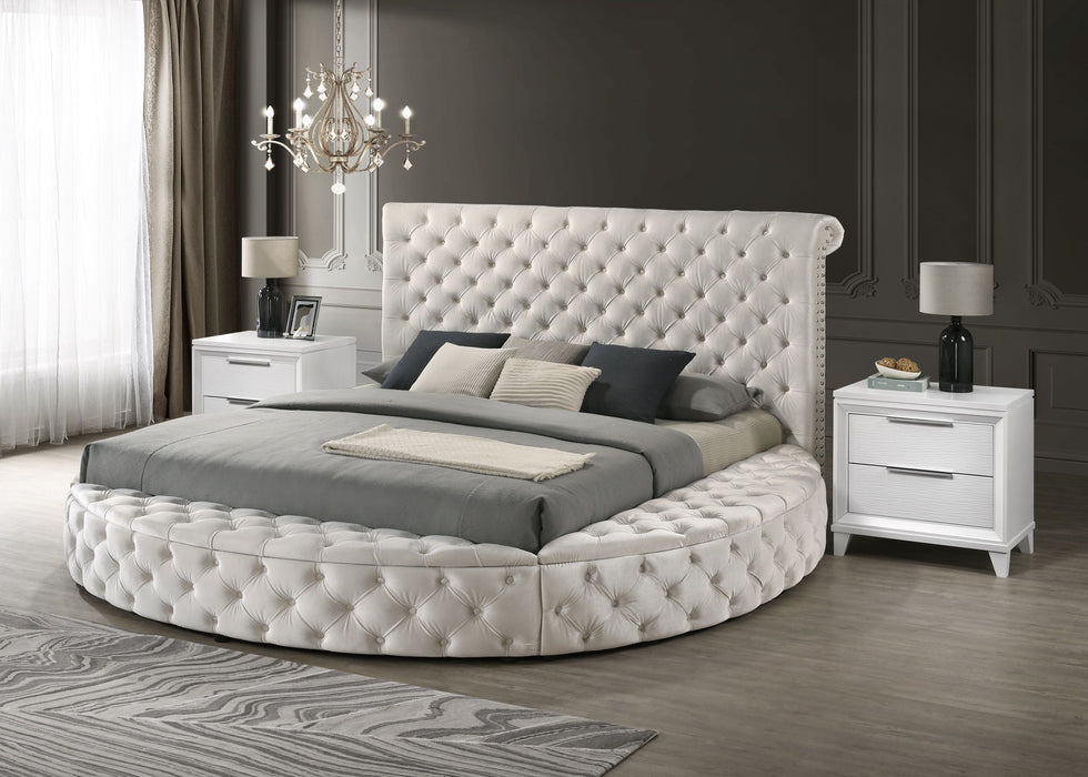 Brigitte - Queen Storage Bed - Ivory