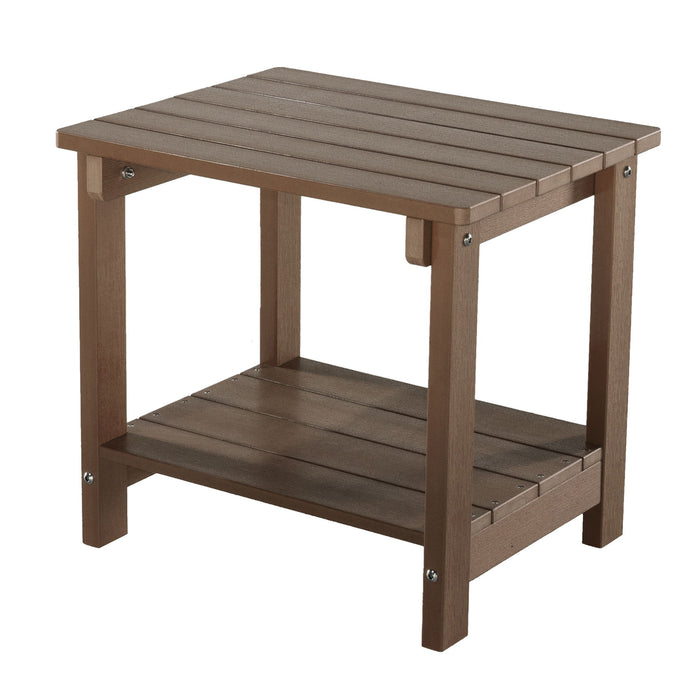 Key West - Weather Resistant Outdoor Indoor Plastic Wood End Table