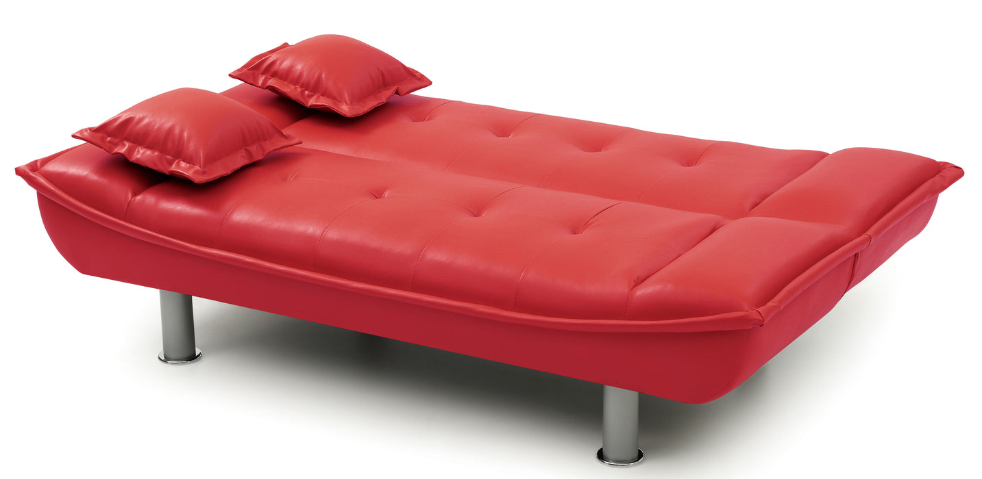 Glory Furniture Lionel Sofa Bed, Red
