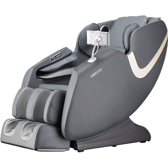 Bosscare - 2023 New Massage Chairs With Ai Voice Control Shiatsu Recliner - Gray