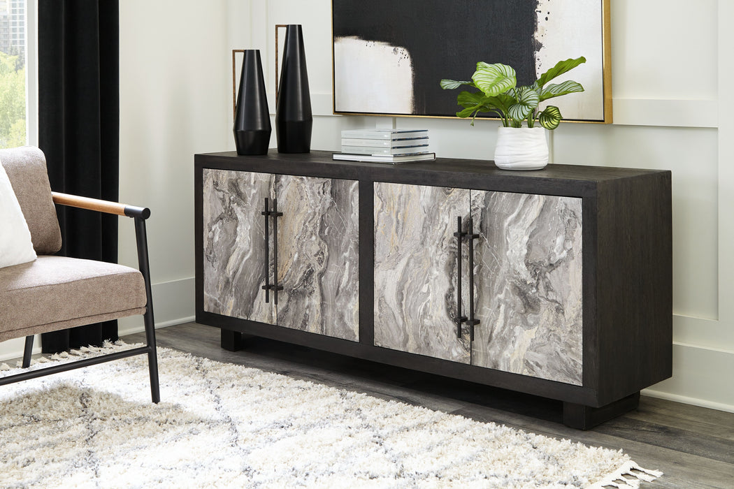 Lakenwood - Negro / Gris / Marfil - Gabinete decorativo