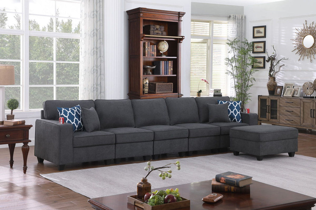 Cooper - Woven 5-Seater Sofa Set