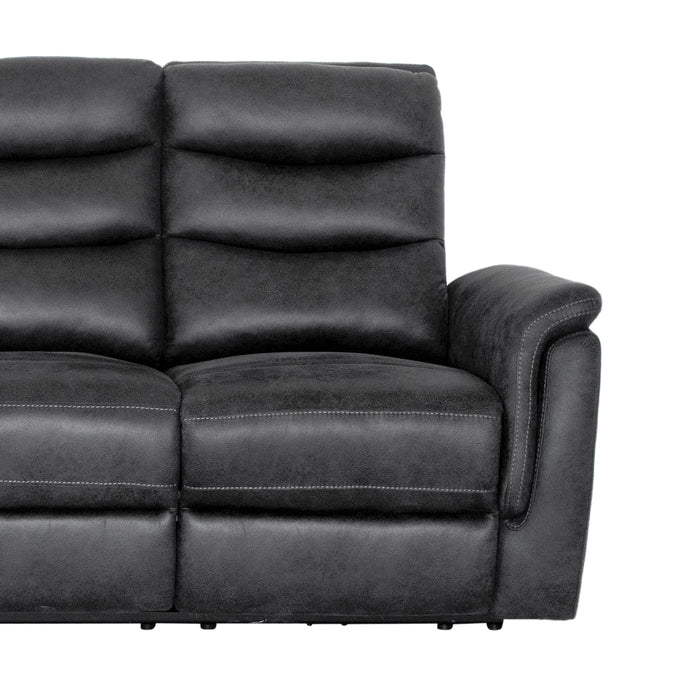 Willard - Power Sofa With Cup - Dark Gray