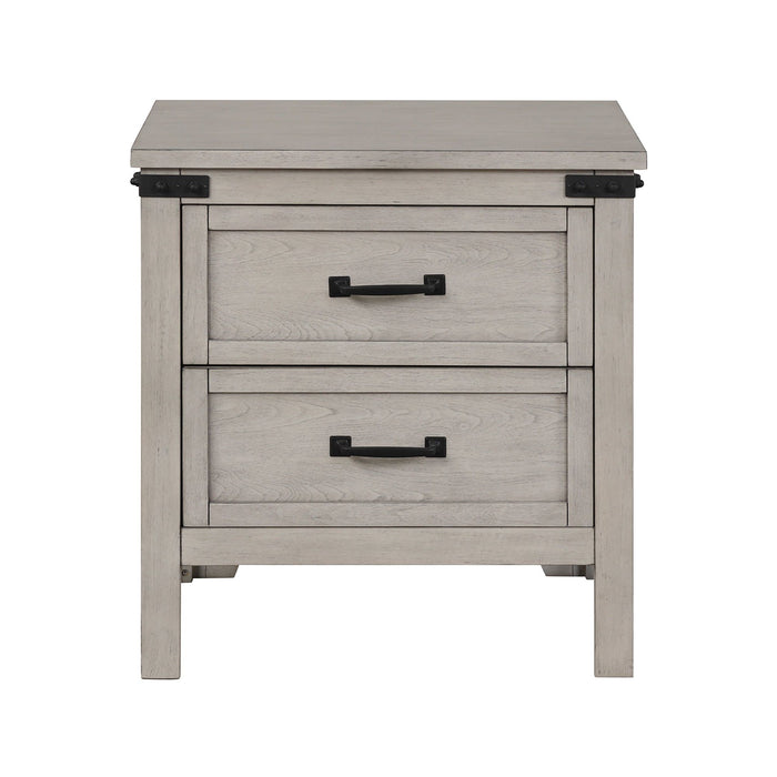 Alexandria - Nightstand, Mountain Mist Finish - Gray